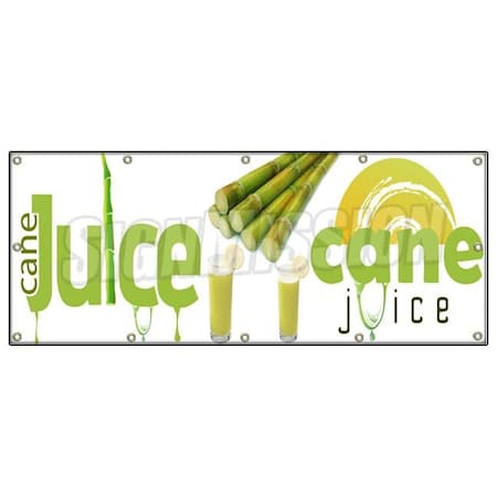 Signmission SUGAR CANE JUICE BANNER SIGN fresh drinks cold ice soda water B-120 Sugar Cane Juice